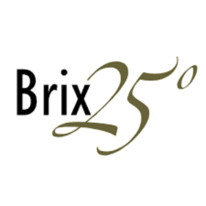 brix 25 logo with degrees black and green