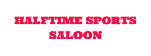 red logo for halftime sports saloon