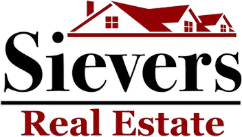 sievers logo real estate red and black with roofs