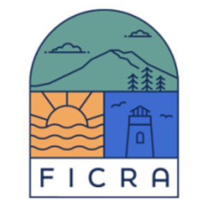 ficra building trust logo with lighthouse sun and mountains