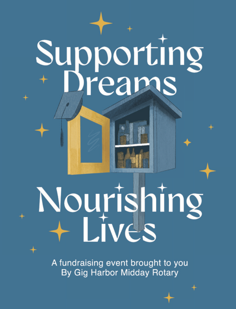 supporting dreams nourishing lives midday rotary fundraiser postcard 2026